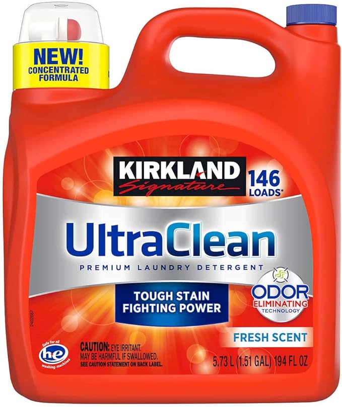 Kirkland Signature Ultra Clean HE Liquid Laundry Detergent, 146 Loads