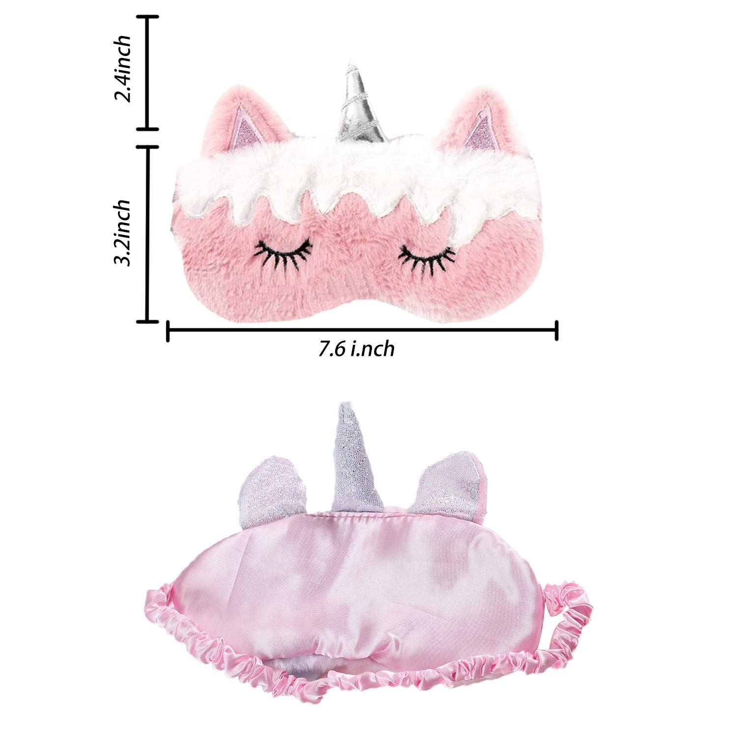 Mascherina per Dormire Donna, 3d Mascherina Occhi per Dormire, Cartone Animato Lanugine Benda Sleep Mask Rana Maschera per Dormire Divertente (1