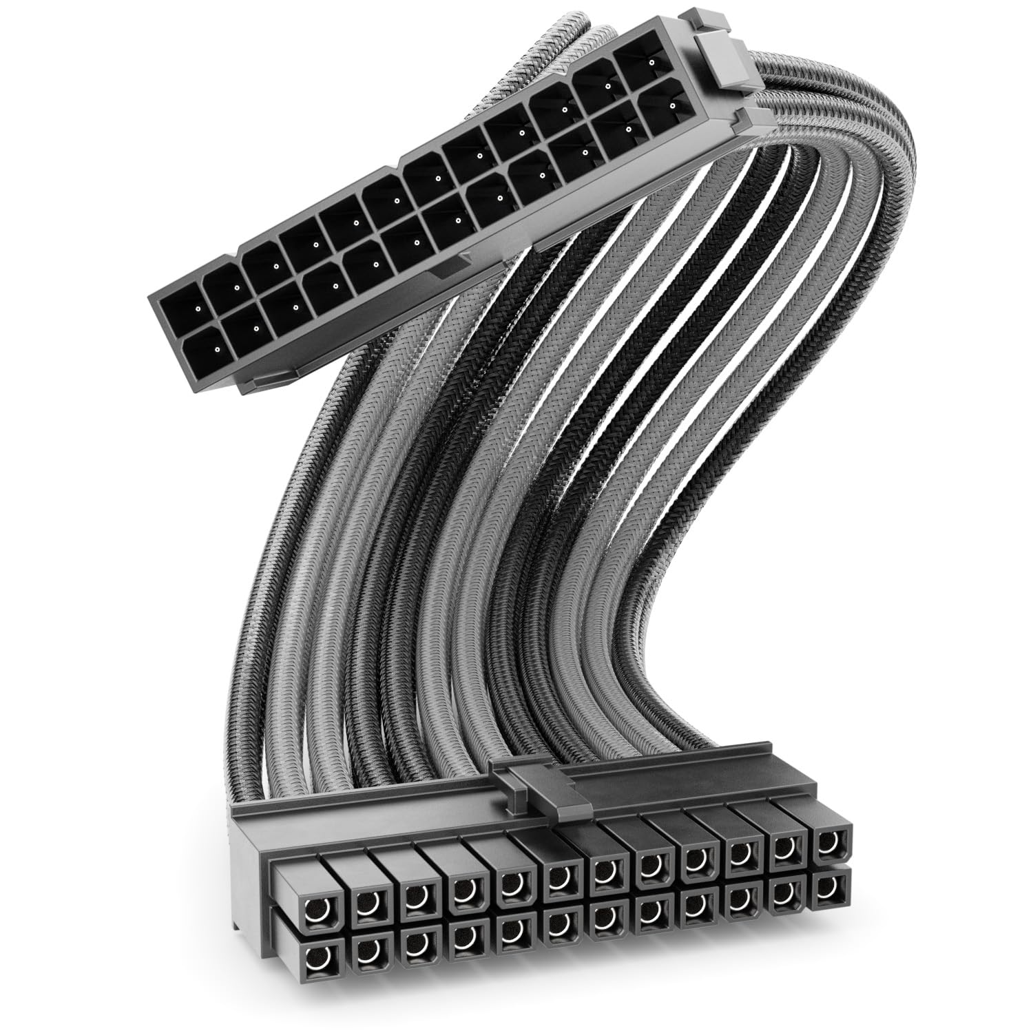 deleyCON ATX Netzteil Kabel Verlängerung 24-Pin 30 cm