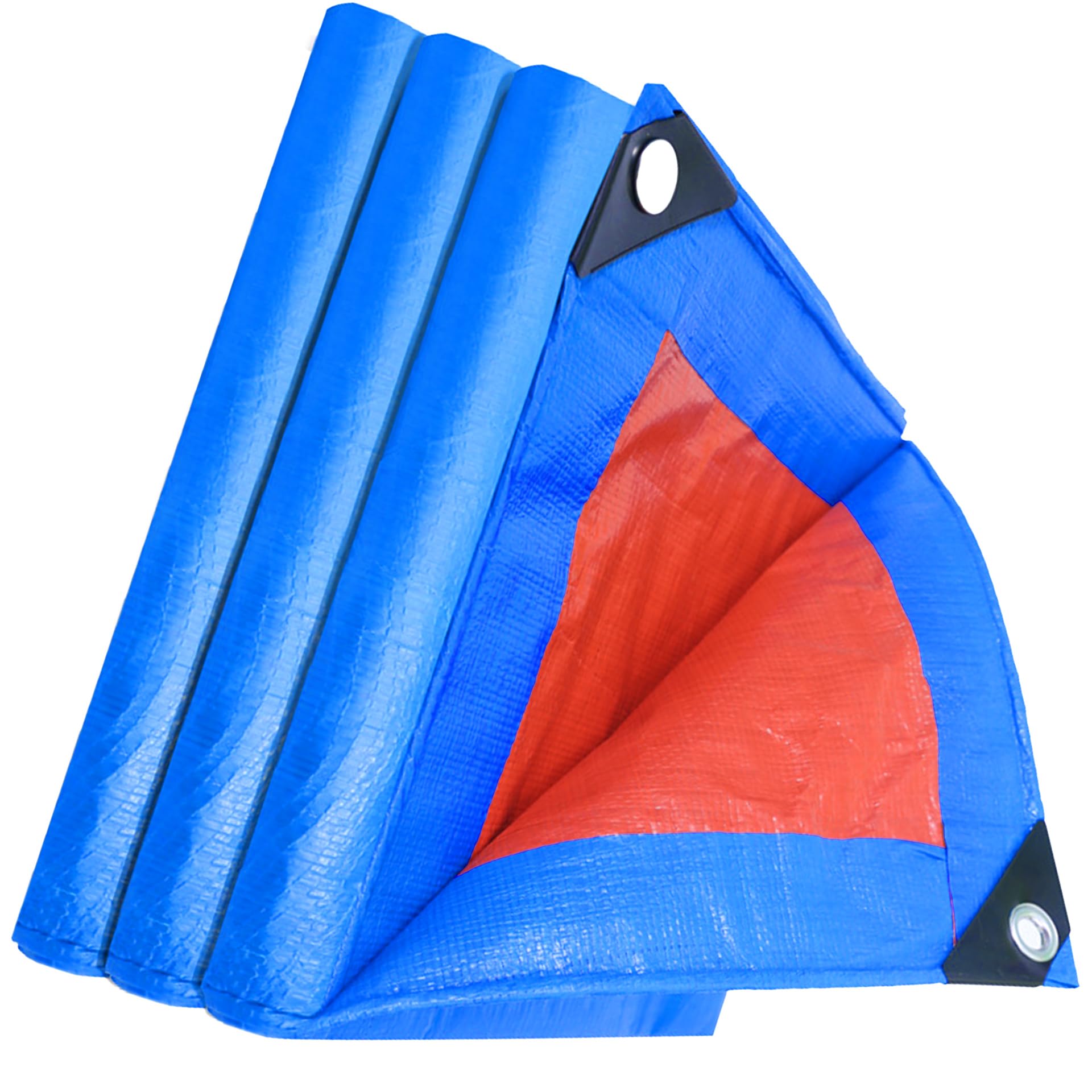 Tendone da Esterno Impermeabile 240 x 320 cm Telo Telone Occhiellato 160 G M², Antipolvere, Antipioggia Grandi Dimensioni Multiuso per Camion, Piscina, Blu