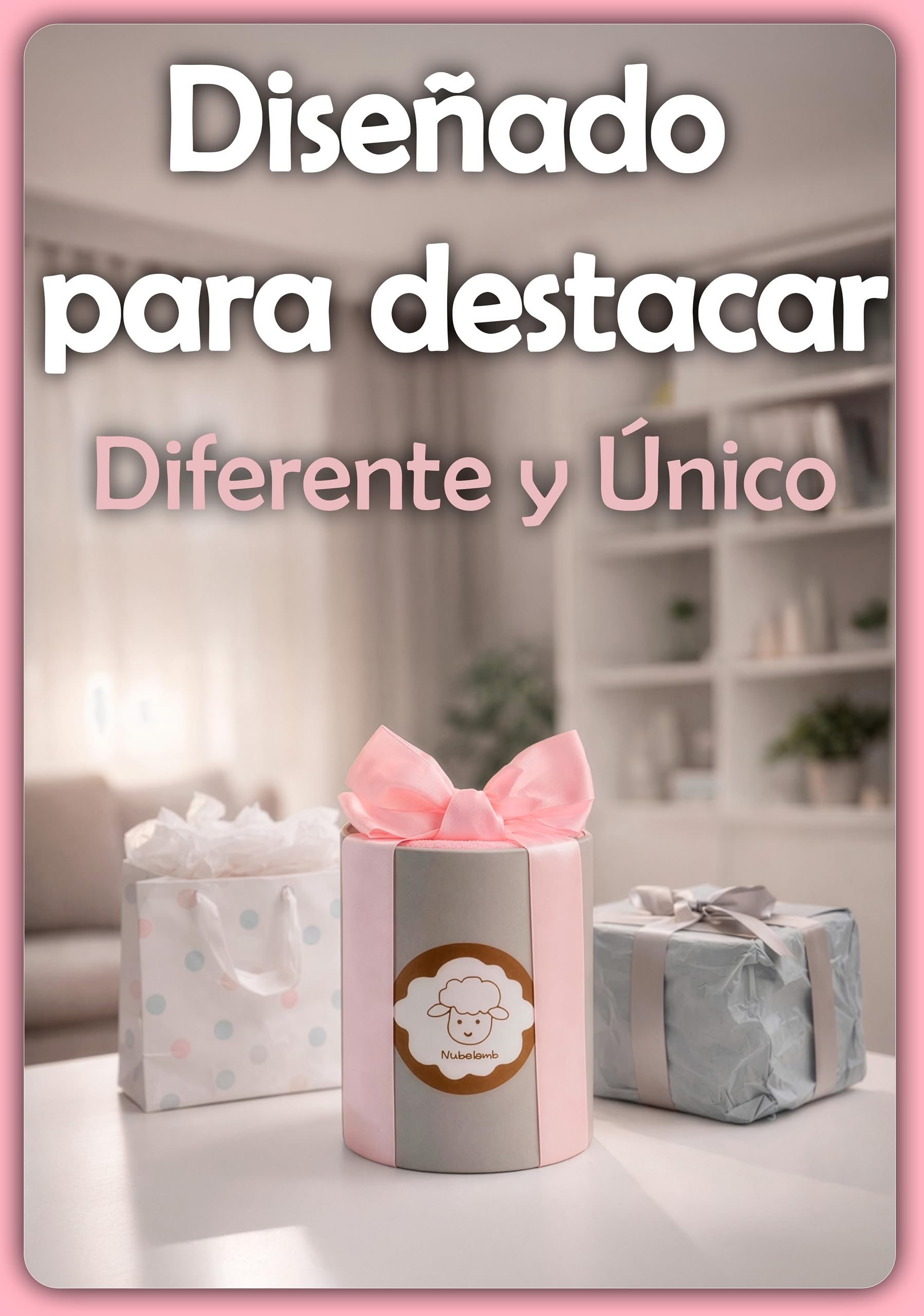 Regalo Bebé Recién Nacida Niña, Canastilla Lista para Regalar | Un regalo completo y elegante, listo para entregar: no necesitas montar ni envolver nada para sorprender a los padres.