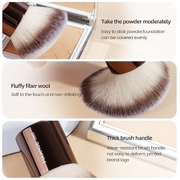 MAANGE Makeup Brush Set 24 Pcs Double-ended Makeup Brushes Travel Make-up Brush for Liquid Foundation Powder Concealer Blending Blush Eyeshadow Makeup Tools (Coffee)
