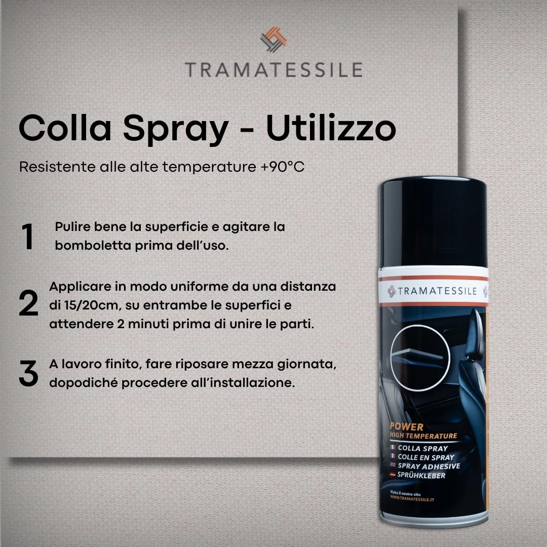 Riparazione Cielo Auto TENDAGGIMANIA Tessuto Cielo Auto Kit