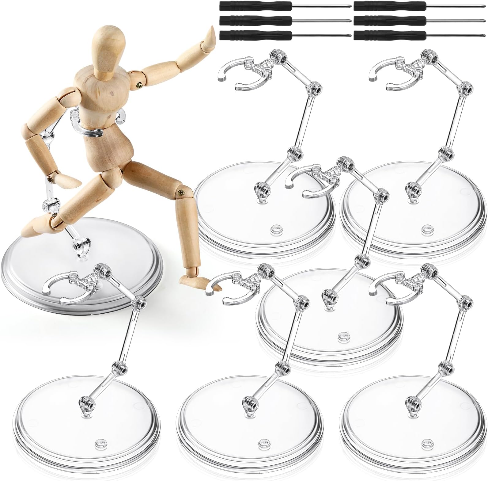 Amazon.com: Yocoolfun 3 Pack Action Figure Stand for 3.75