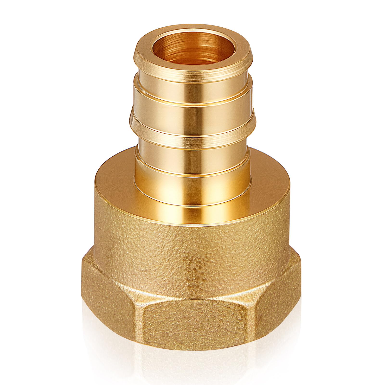 1 Pack 1/2"x1/2" PEX A Elbow 90 Degree, FNPT Adapter
