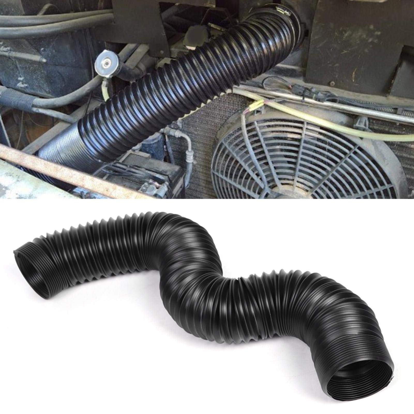 Tubo di aspirazione dell'aria fredda 76mm/3 pollici Tubo di aspirazione dell'aria fredda per auto Tubo flessibile del tubo flessibile Accessori universali per auto,Modifica della del motore