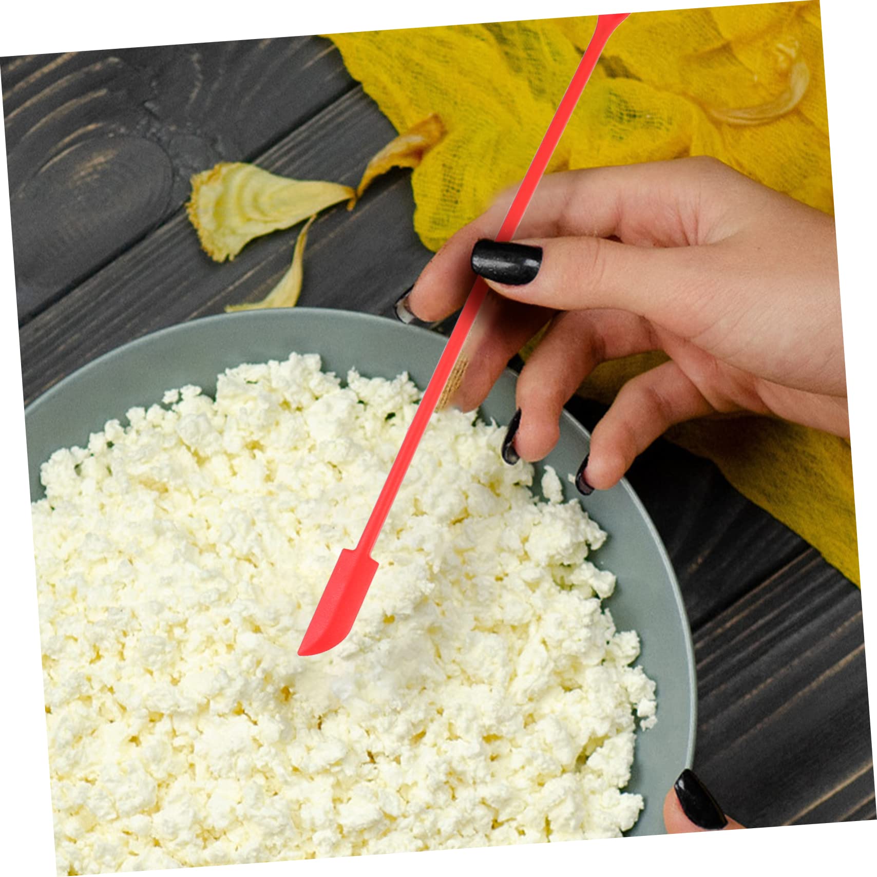 Cabilock Lot De 3 Mini Spatules En Silicone Pour Maquillage Petit Grattoir Pour Pot De Cuisine Portable Pour Voyage 8 Pièces X 3