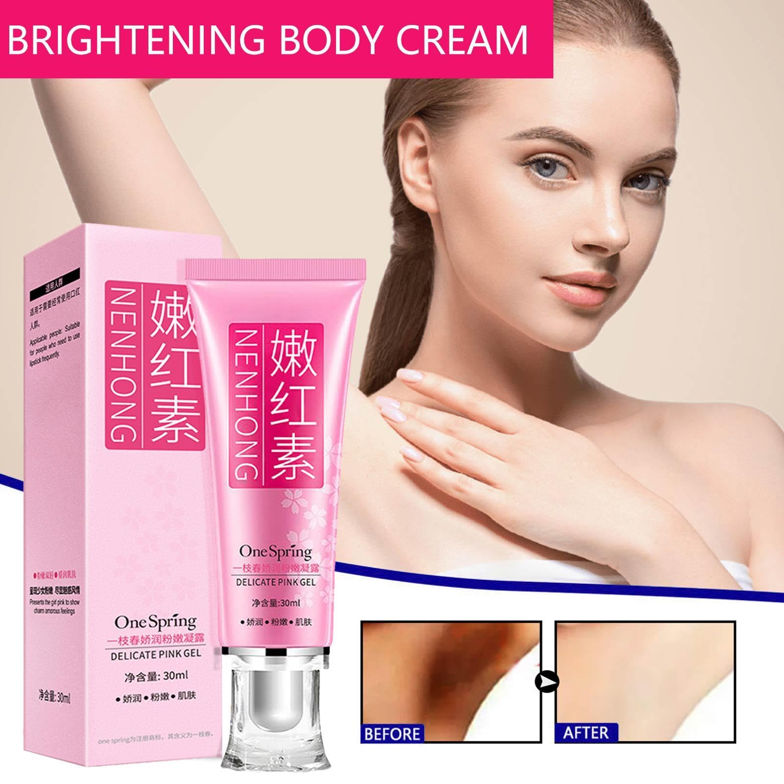 Crema Para Pezones - Pink Privates Intimate Area Lightening Cream | Crema De Iluminación De Área Íntima | Pezón Y Crema Sensible Al Iluminación De La Piel | 30 Ml Para Muslos Internos Del Cuello De Co