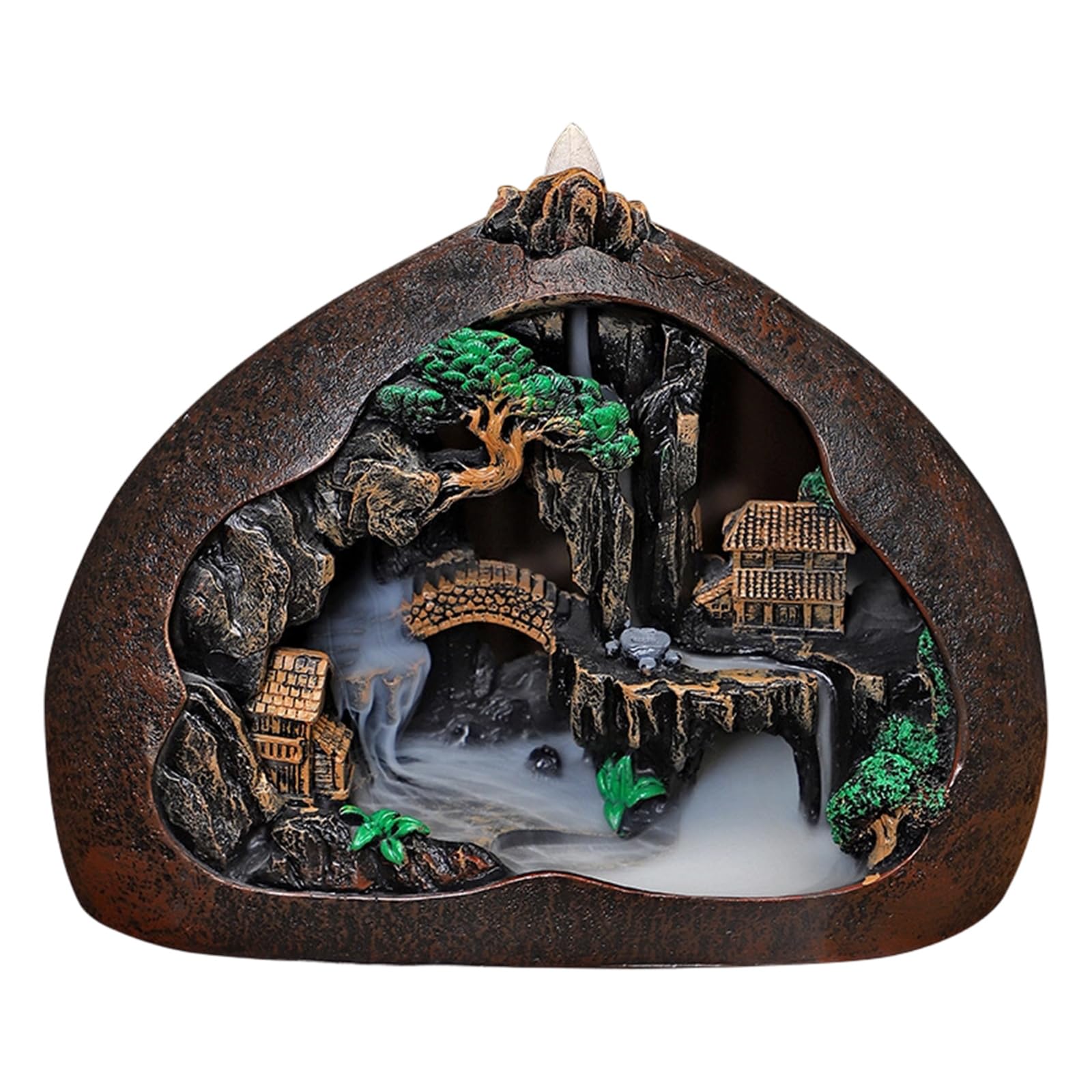 Incense Burner Resin Waterfall Backflow Incense Holder Aromatherapy Decor Home Decor Backflow
