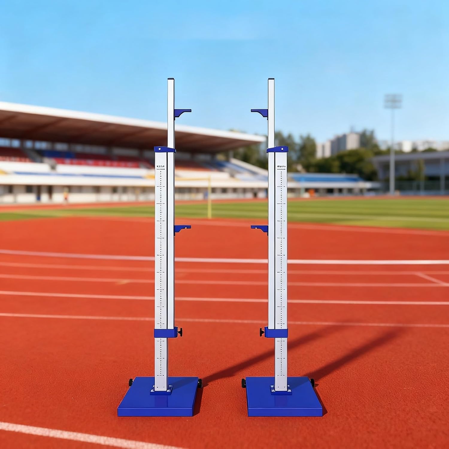 High School High Jump Standards, Height Adjustable High Jump Stand, Professional High Jump Training Equipment for Track and Field Competition