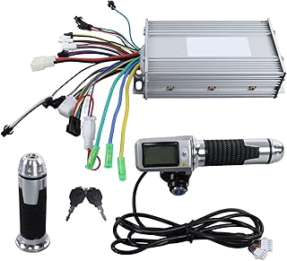 RiToEasysports Electric Bicycle Conversion Kit, 36/48V 500W Electric Bike Brushless Motor Controller with LCD Display Electric Bicycle Modification Kit E-Bike Conversion Accessories Ride