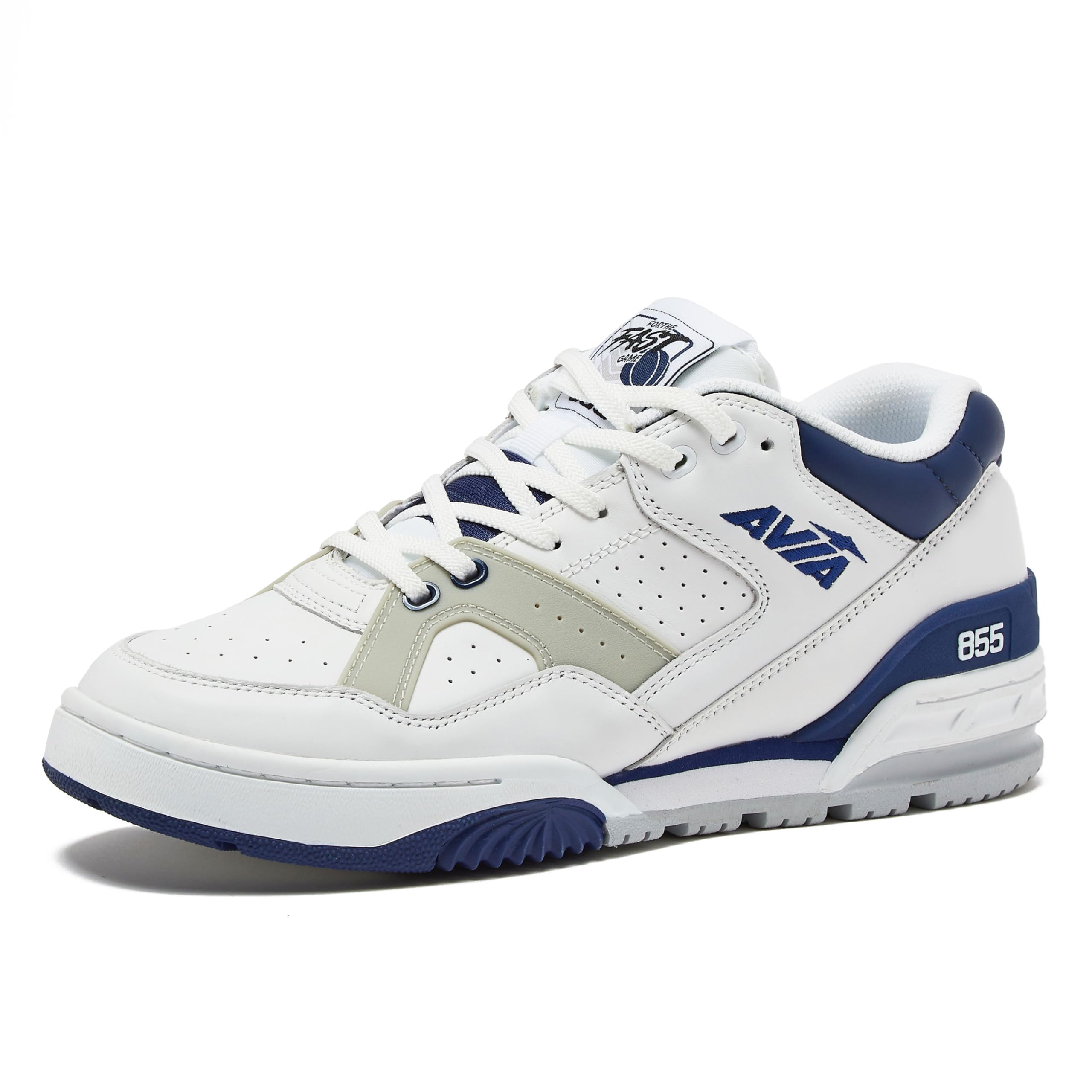 855 Basketball Sneakers for Men, Low Top Retro Womens or Mens Sneakers for Street or Court, Sizes 4.5 to 15, Blue and White, Green and Cream, or Grey and All White Shoes Men and Woman Sizes