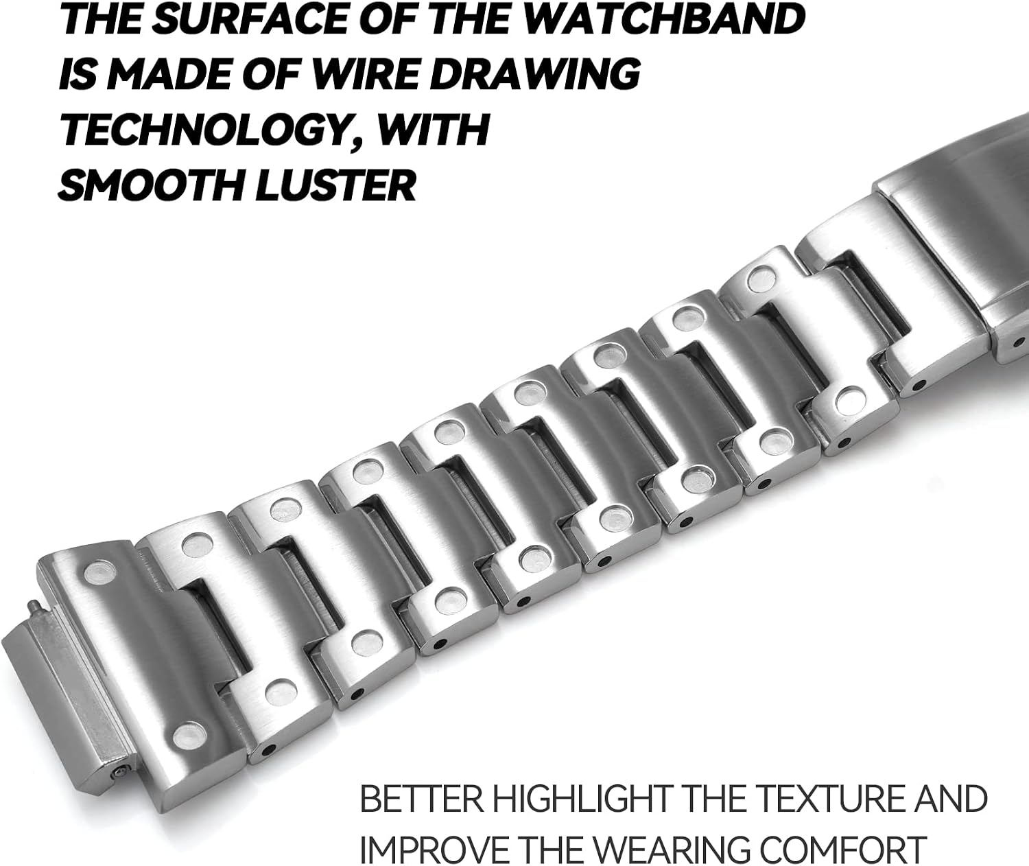 Quick-release Strap Replacement Metal Watch Band Compatible With Casio For G-SHOCK GM5600 GM-5600B Stainless Steel Watchband