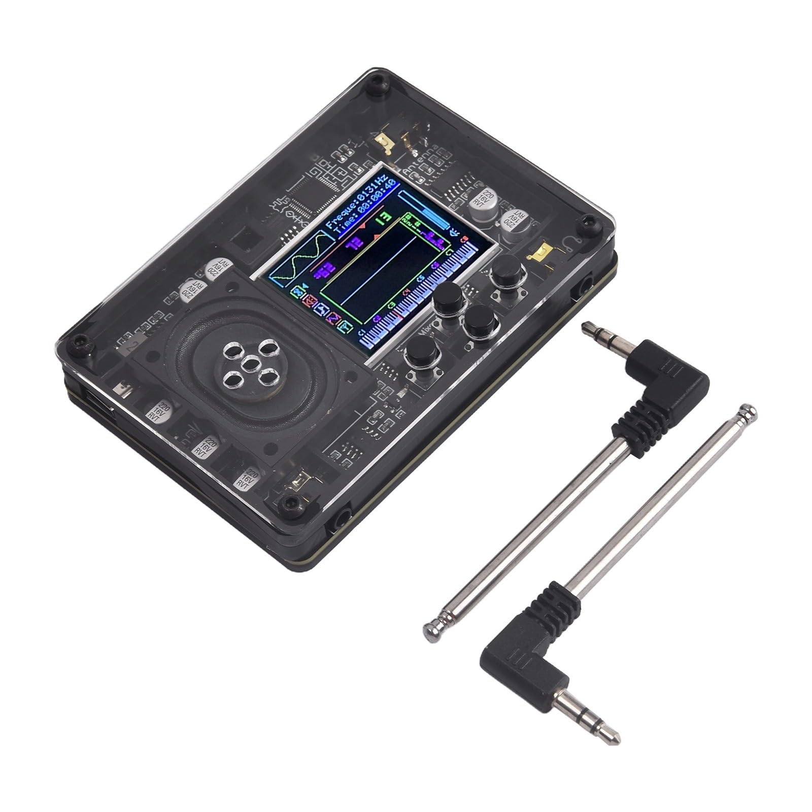 Audio Theremin, strumento musicale elettronico, sintetizzatore di tipo C con schermo OLED, oltre 70 voci, giocattolo musicale portatile per principianti