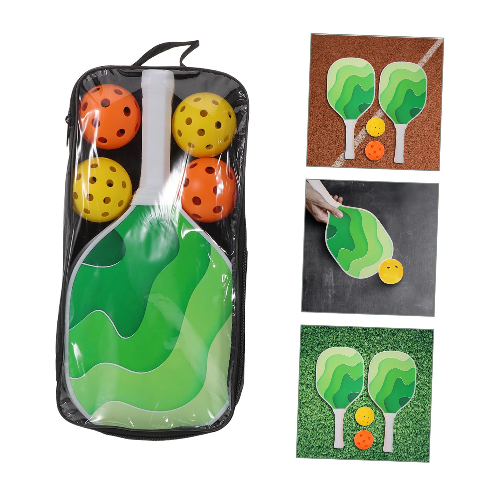 BESTonZON Racchetta Da Pickleball Termoformata Leggera Con Antiusura Set Completo Per Allenamento e Gioco in Famiglia Adatto Principianti e Professionisti