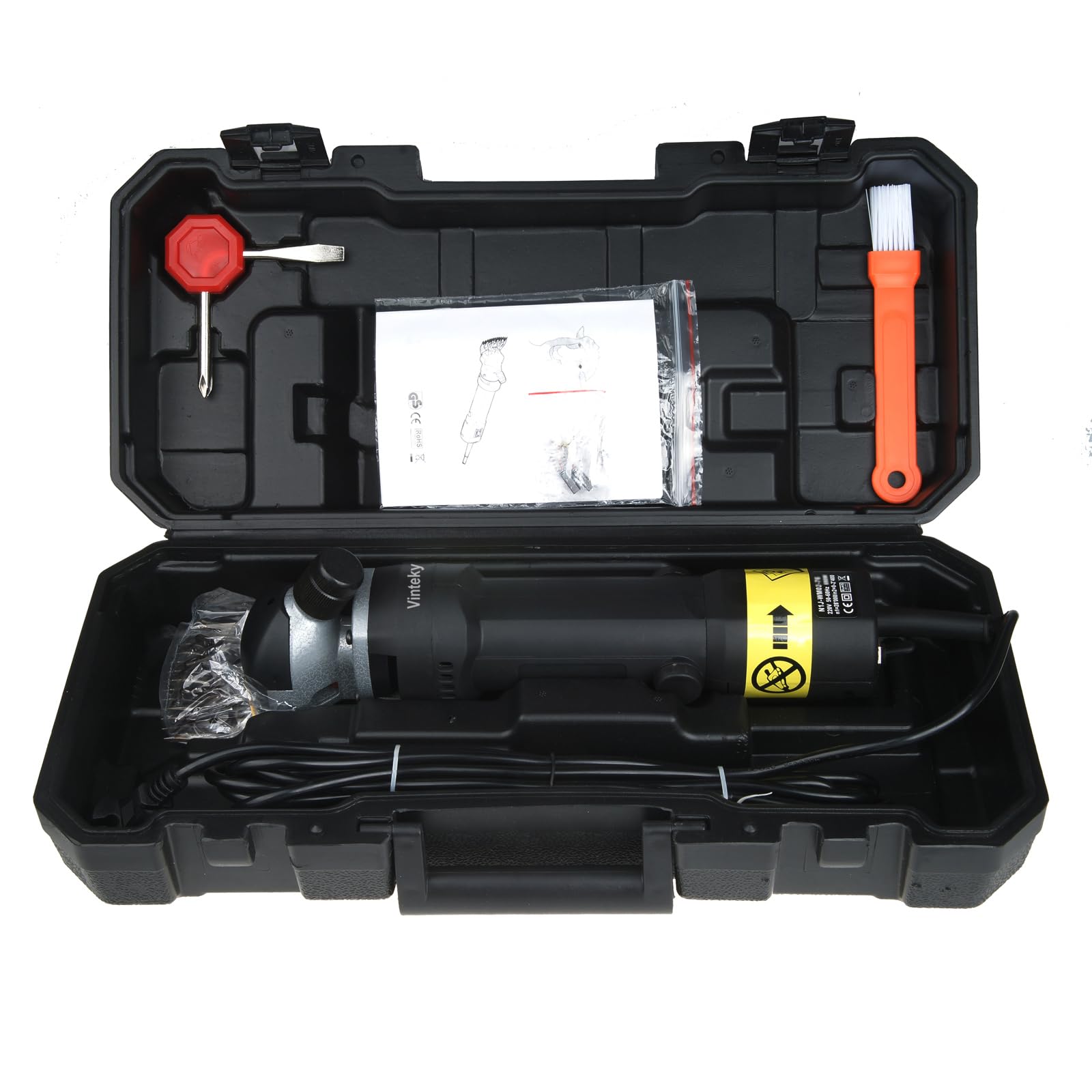 Vinteky Esquiladora Eléctrica Profesional de 690 W para Oveja, Esquiladora para Ovejas Eficiente, Ahorro de Trabajo (Negro)