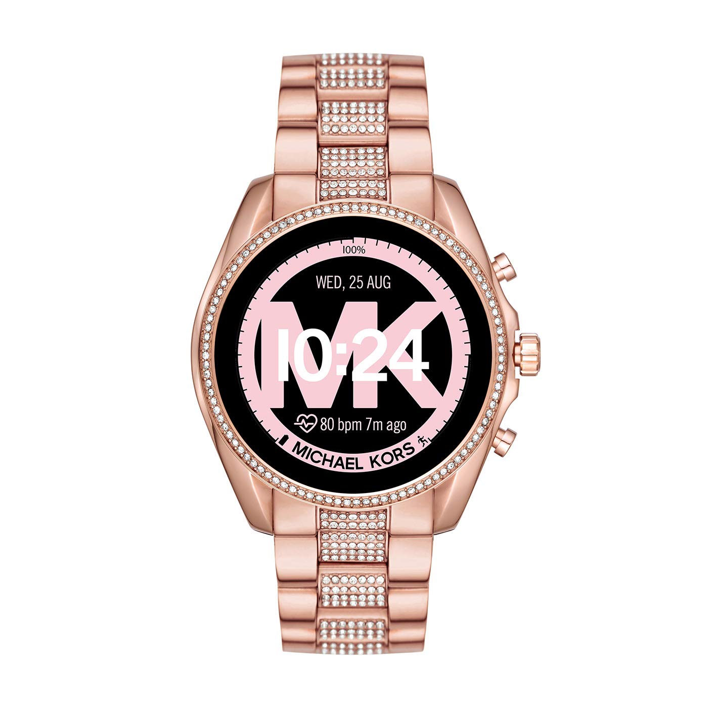 Michael Kors Gen 5 Bradshaw Touchscreen with Pavé Rose Gold-Tone Stainless Steel Strap for Women's - MKT5089