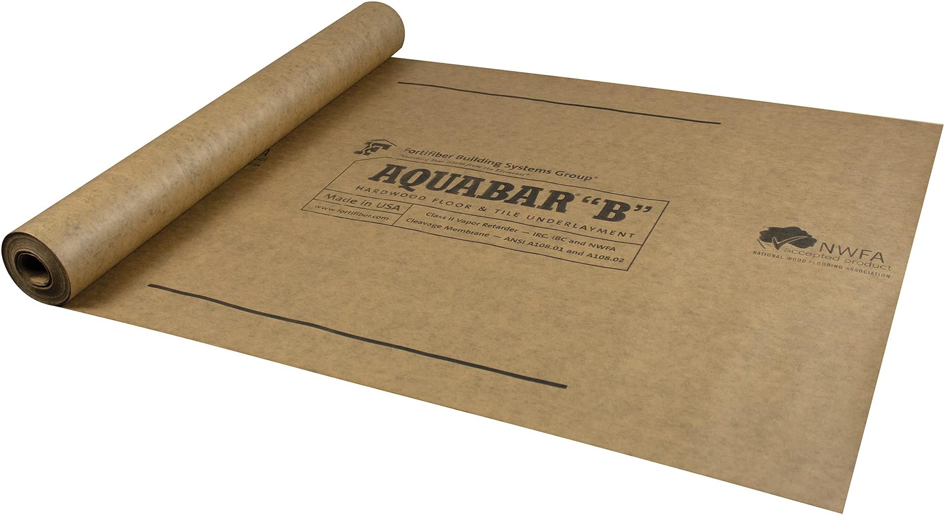 70-195 Tile Underlayment Roll, 500 sq. ft., Brown