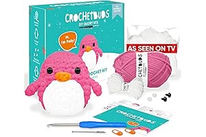 CROCHETBUDS Crochet Penguin Kit for Beginners