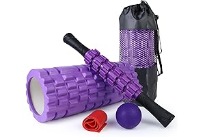 5-in-1 Exercise, Pilates, Yoga Roller Set Trigger Foam for Deep Tissue Massage