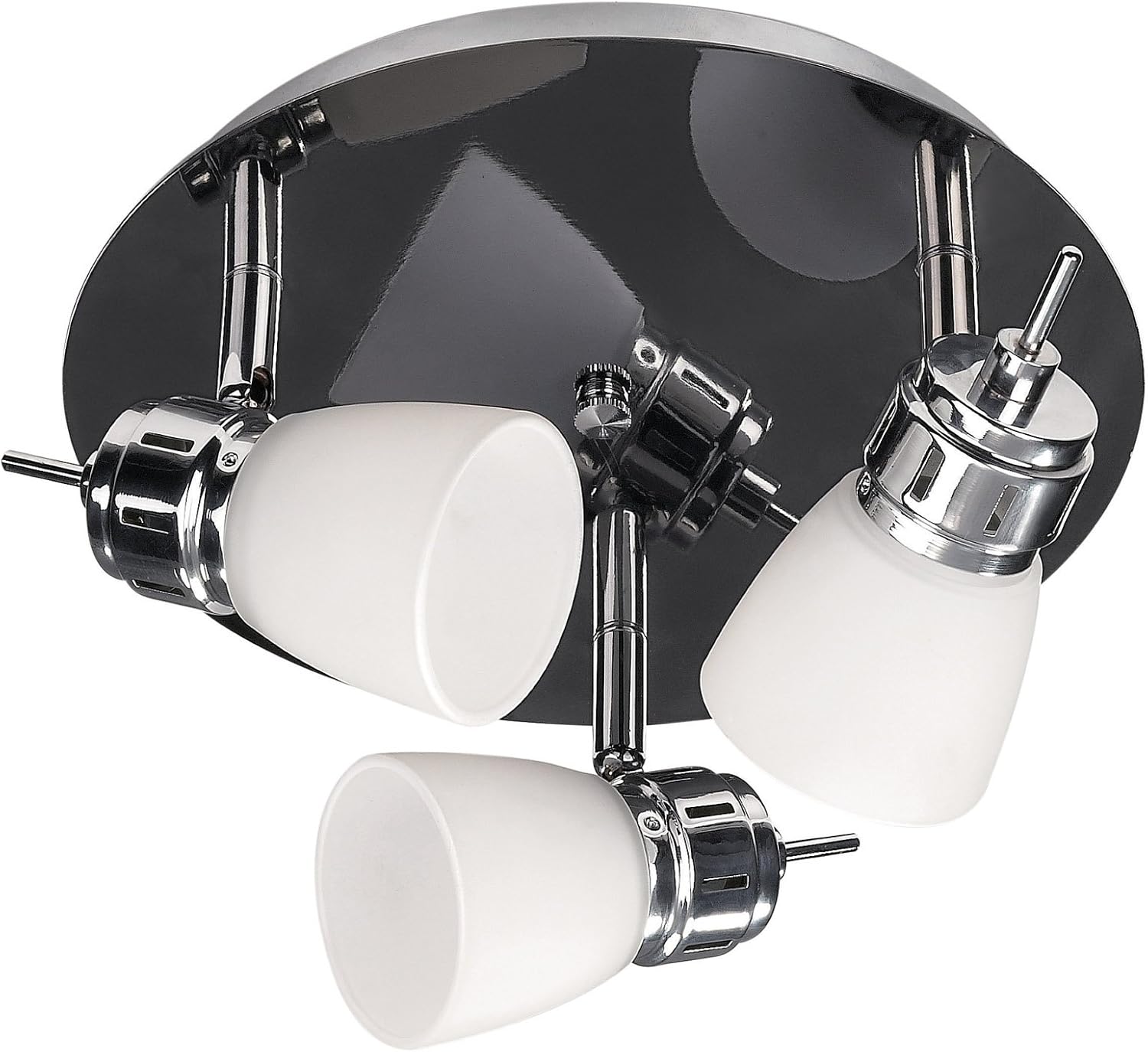 CANARM LTD. ICW344A03CG10 Enzo 3 Bulb Ceiling/Wall Light, Chrome/Gun Metal