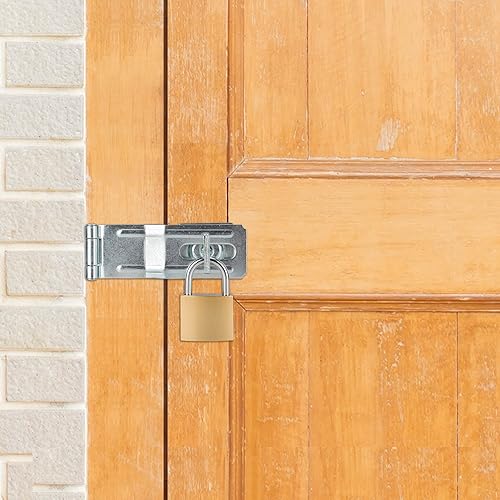Miniatura 5 de Cerrojos de seguridad de grapas giratorias de 4-12 pulgadas, cierres de cerrojo de puerta de puerta, cierre de cierre de seguridad con perilla