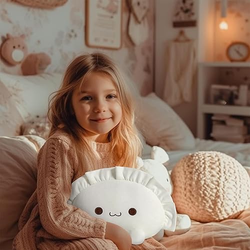Miniatura 3 de Ditucu Linda almohada de peluche con forma de bola de masa hervida, divertida sopa de comida, juguetes de peluche de animales, regalos suaves para