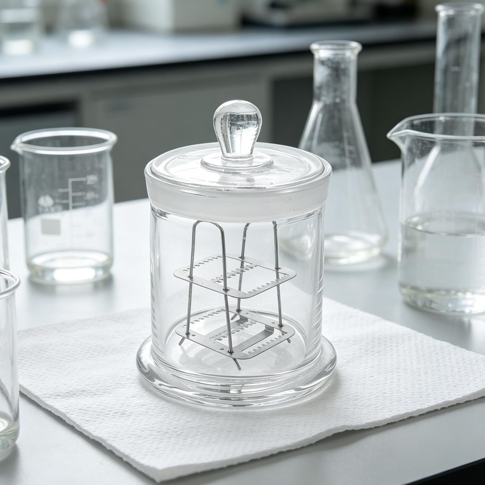 PRETYZOOM Portaobjetos y con Capacidad para Tinción de de Vidrio Diseño Resistente Apto para Uso Laboratorio Científico