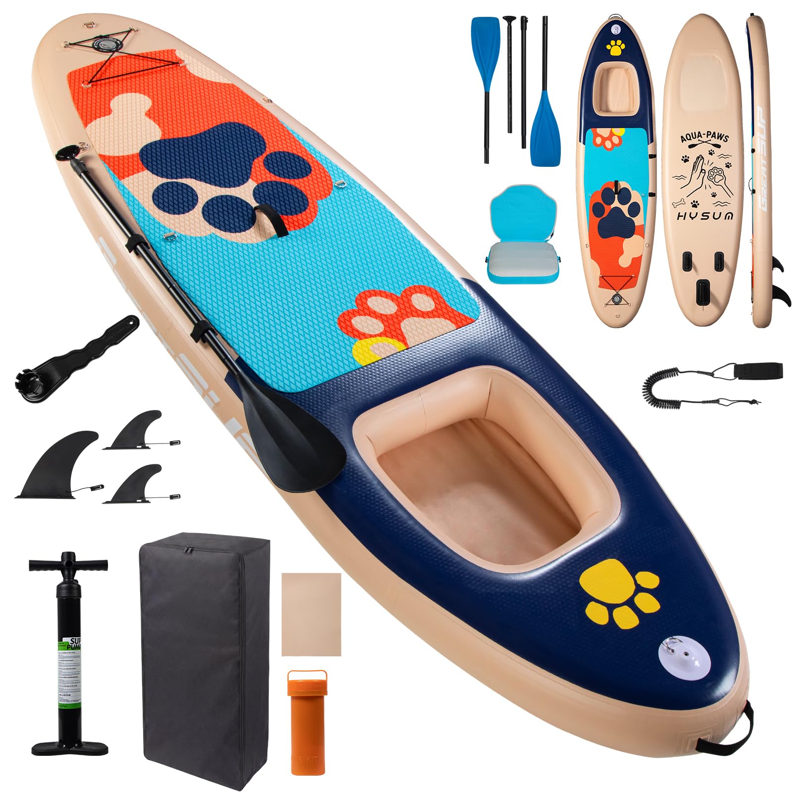 Photo 1 of Hysum 11'6" x 35" Extra Wide Inflatable Stand Up Paddle Board