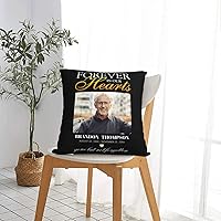 Vista 16 de Fundas de almohada conmemorativas personalizadas, fundas de almohada personalizadas para añadir el nombre de la foto, fecha y nombre, impresión