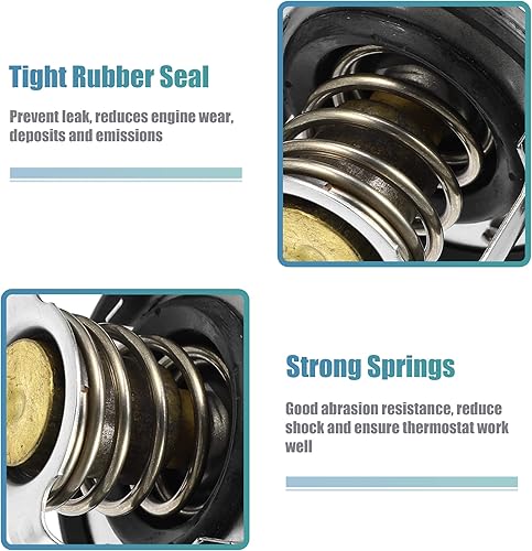 Miniatura 6 de X AUTOHAUX 21200-ED000 25500-2A050 Conjunto de carcasa del termostato del refrigerante del motor para Hyundai Accent Kona Elantra Veloster Tucson