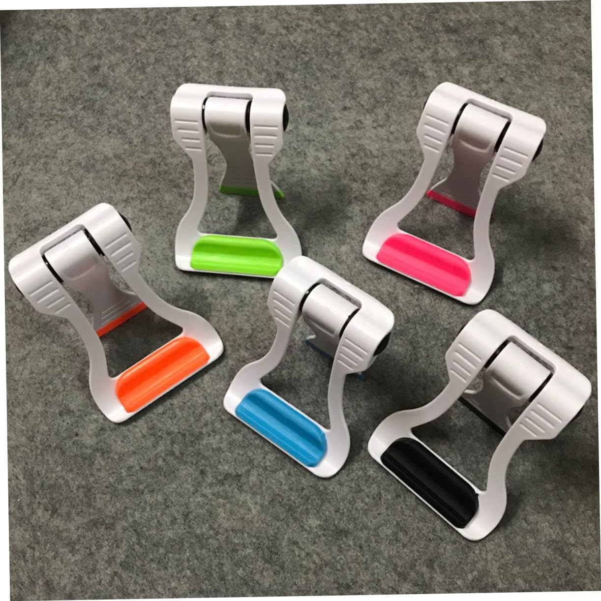 CIYODO 3pcs Adjustable Multi-Angle Tablet Holder Portable Foldable Phone Stand for Desk Lightweight and Stable Cell Phone Cradle Compatible Smartphones and Tablets Random Color