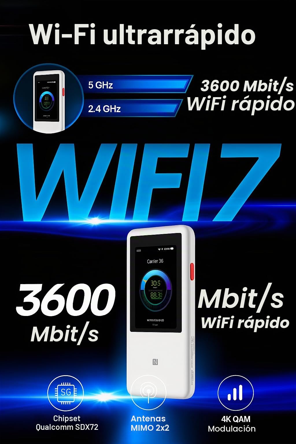 Zte U60 Mobiler Hotspot Router 5g Wifi - Wei? (u60)