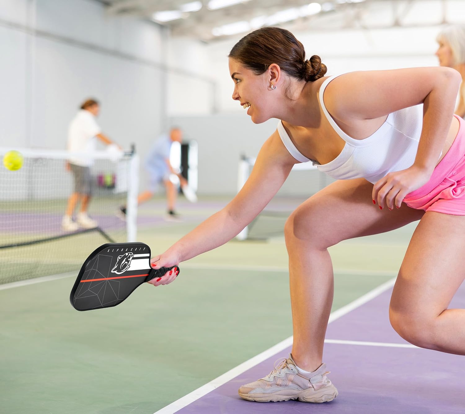 Carbon Fiber Pickleball Paddle Set – 2 Lightweight Paddles, 4 Balls, and Carrying Case – Perfect for Adults and Teens, Complete Pickleball Set