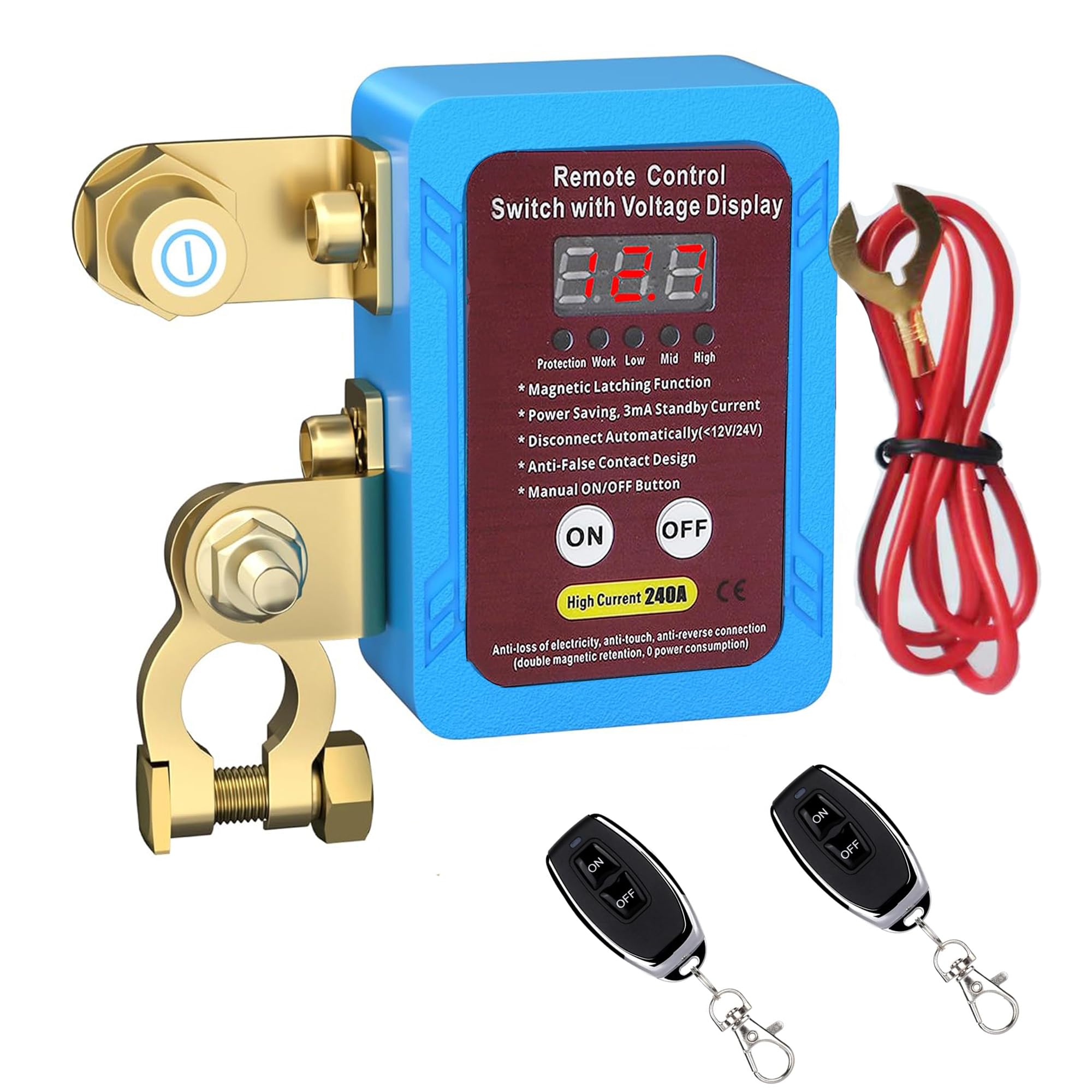 Disjoncteur De Batterie Télécommandé - OKZ - Sans Fil - 12V - 240 A