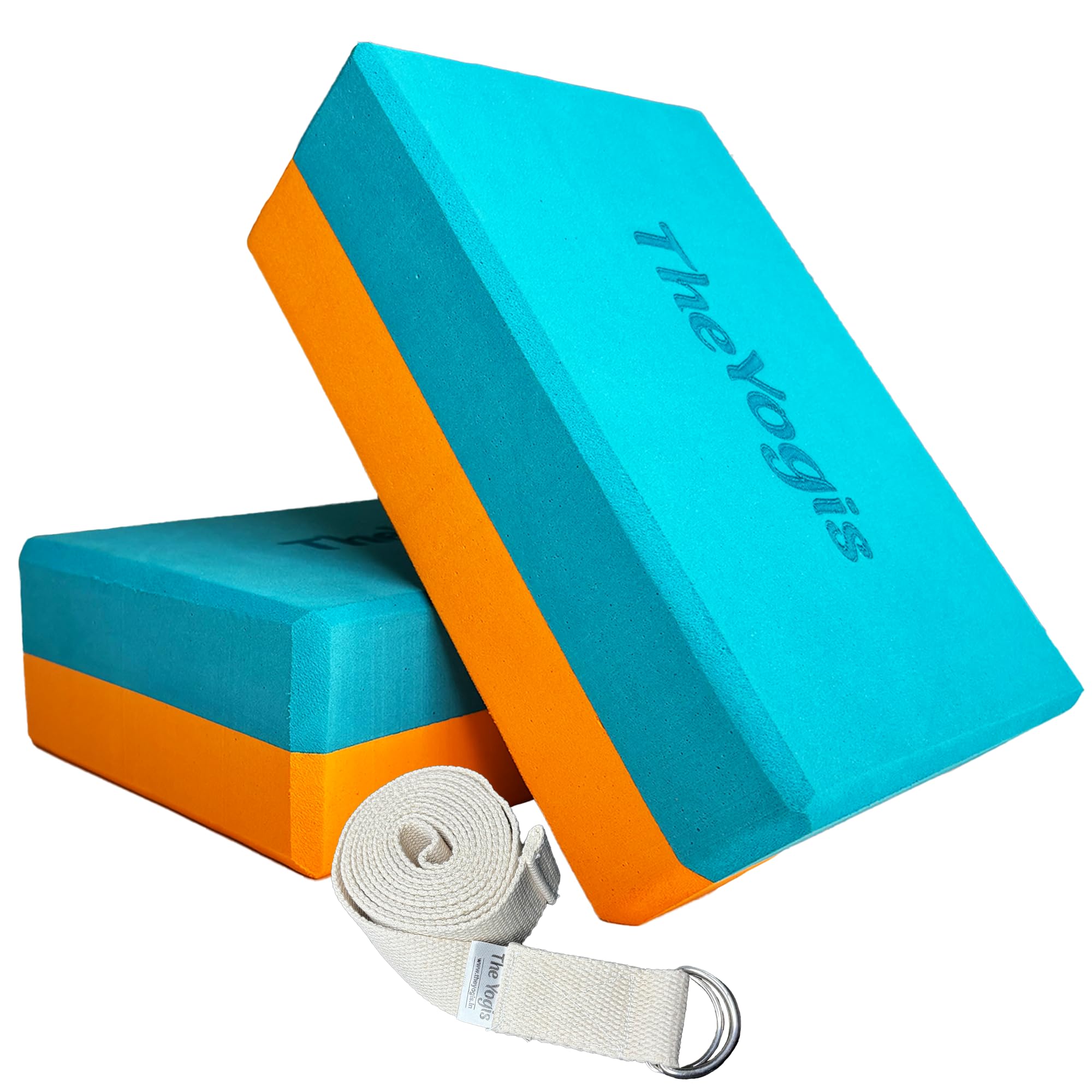The Yogis Yoga Blocks, Set of 2, Extra Large Size, High Density Foam Yoga Bricks with Belt for Stretching, Balancing, Premium Yoga Accessories for Women & Men, Yoga Equipment (B0DB6BZWYP) Amazon Price History, Amazon Price Tracker