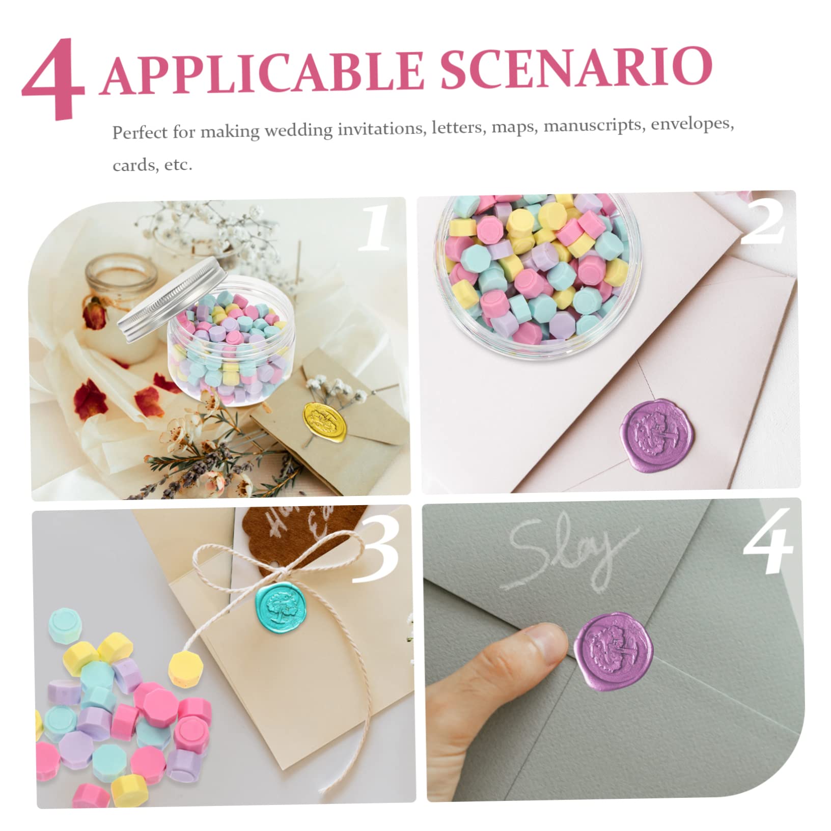 Kit Di 3 Timbri Con Sigillo Di Ceralacca Per Inviti Natalizi Timbro Rimovibile Per Decorazioni