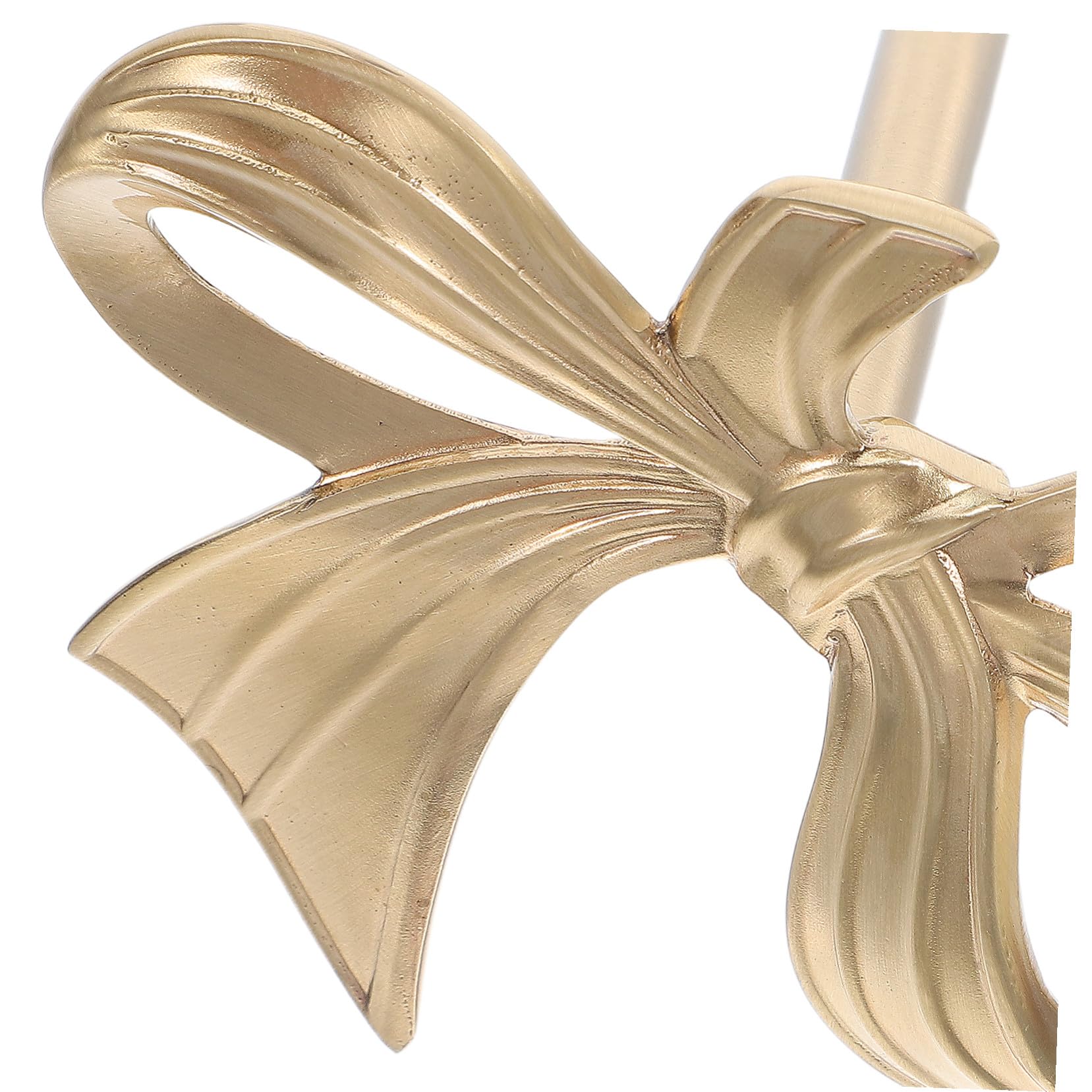 Vintage Crochet Bow Curtain Holdbacks Brass Wall-Mounted Tiebacks Retro Hooks for Drapery Coat Hat and Key Storage in Bedroom