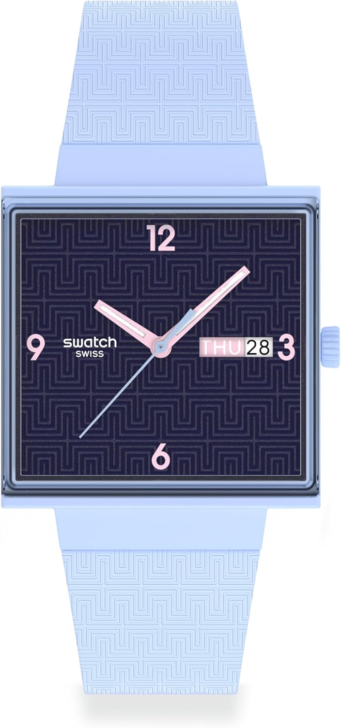 Swatch Unisex Casual Watch Blue Bioceramic Quartz Bright Angle