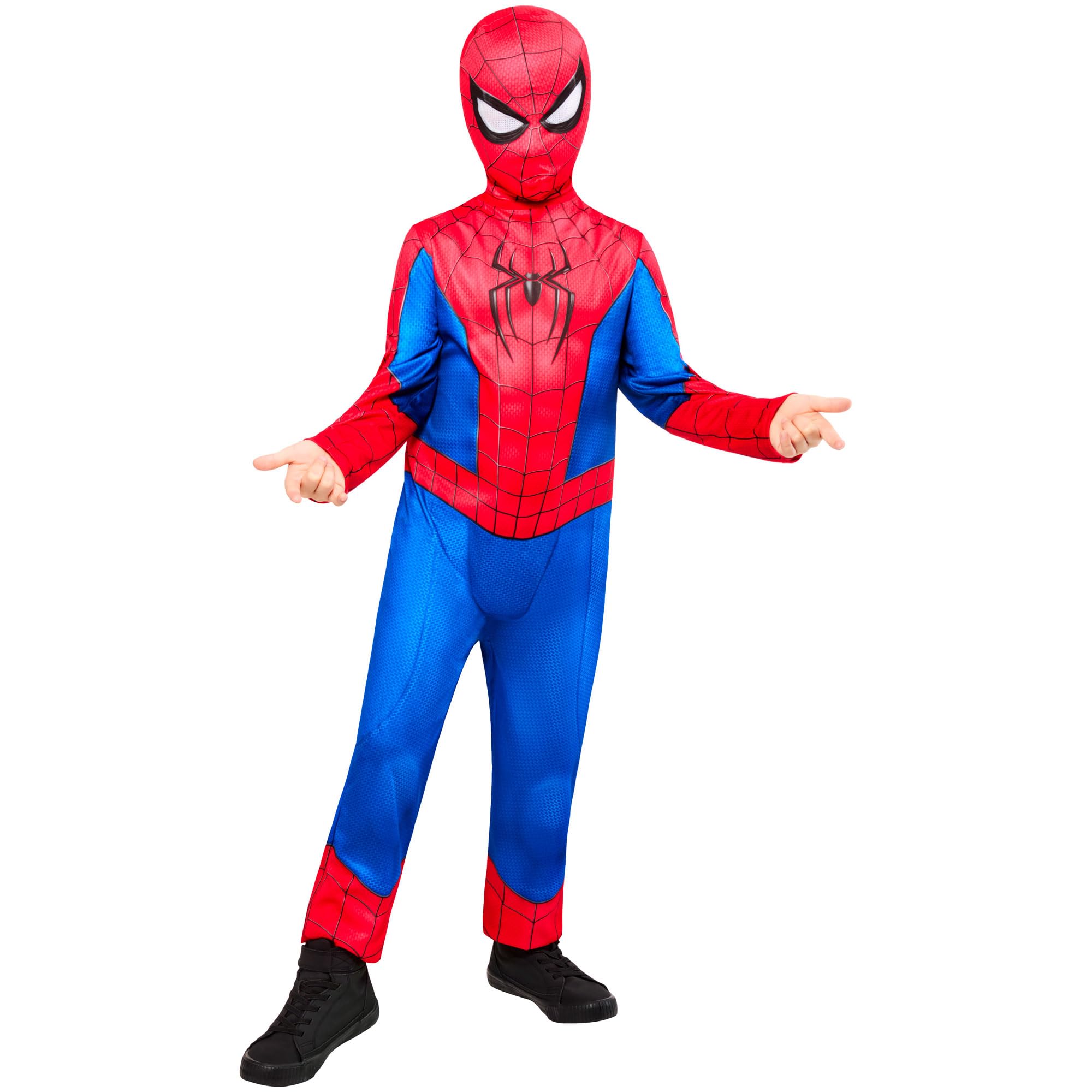 Rubies Official Brand New Day Spider-Man Classic Kids Costume, Childrens Fancy Dress, Size 5-6 Years