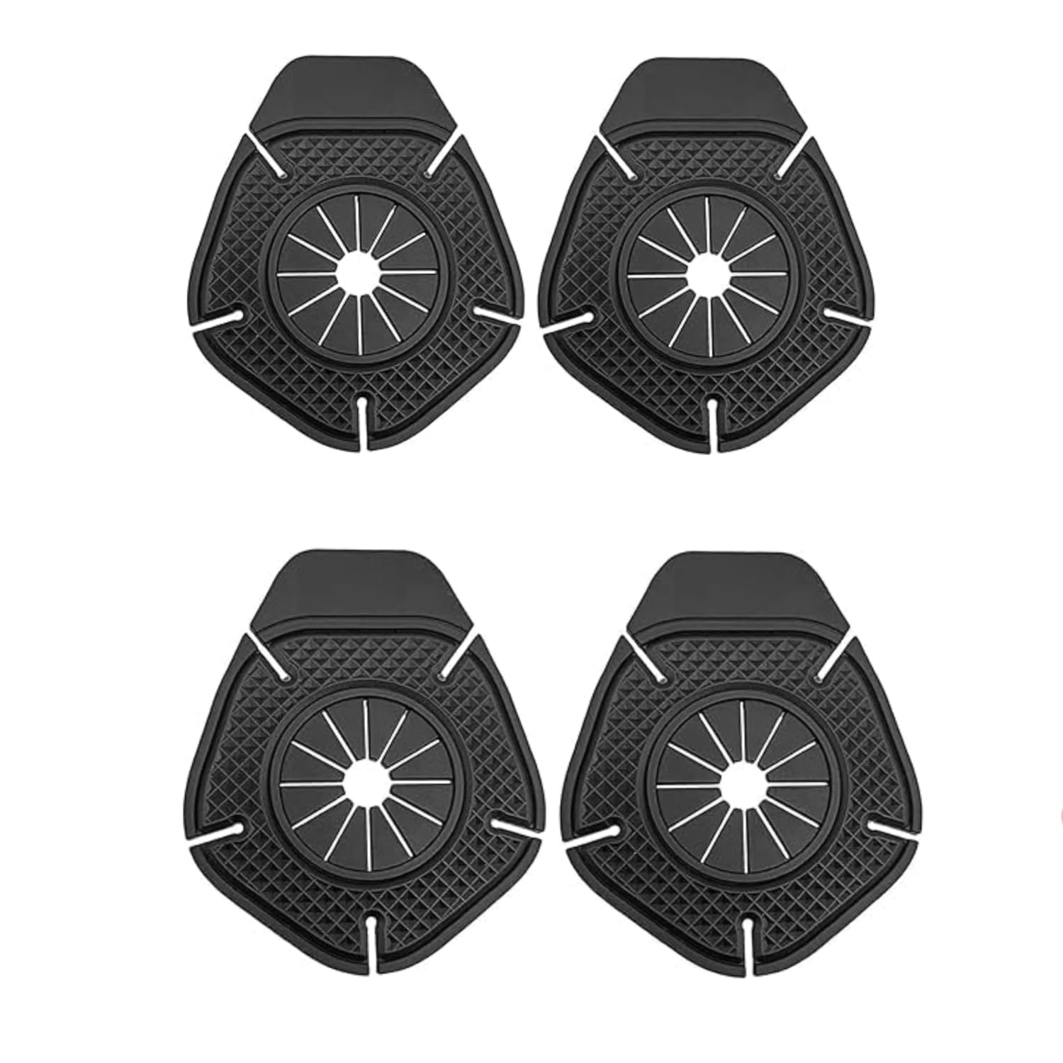 Car Wiper Hole Protection Cover, Universal Dustproof ABS Protector Pad for Most Vehicles, Durable Car Wiper Hole Protection Cover for Wiper Care, Anti-Rust & Debris Guard (Black) (4 PCS)