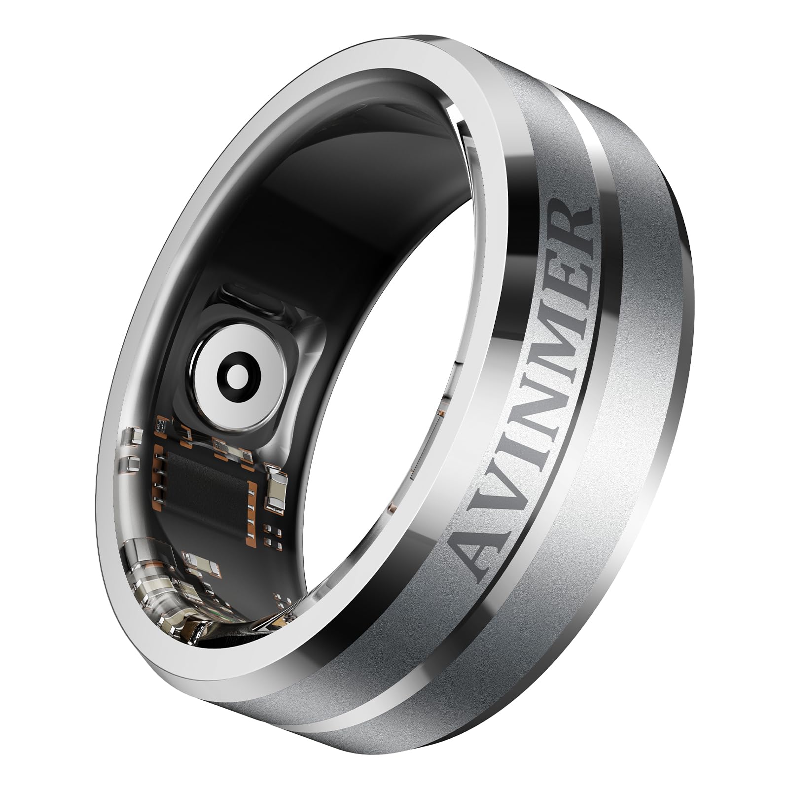 Gen 1 Smart Ring – Activity & Sleep Tracking, Hands-Free App & Camera Control,Size 11,Water-Resistant Stainless Steel-image-42