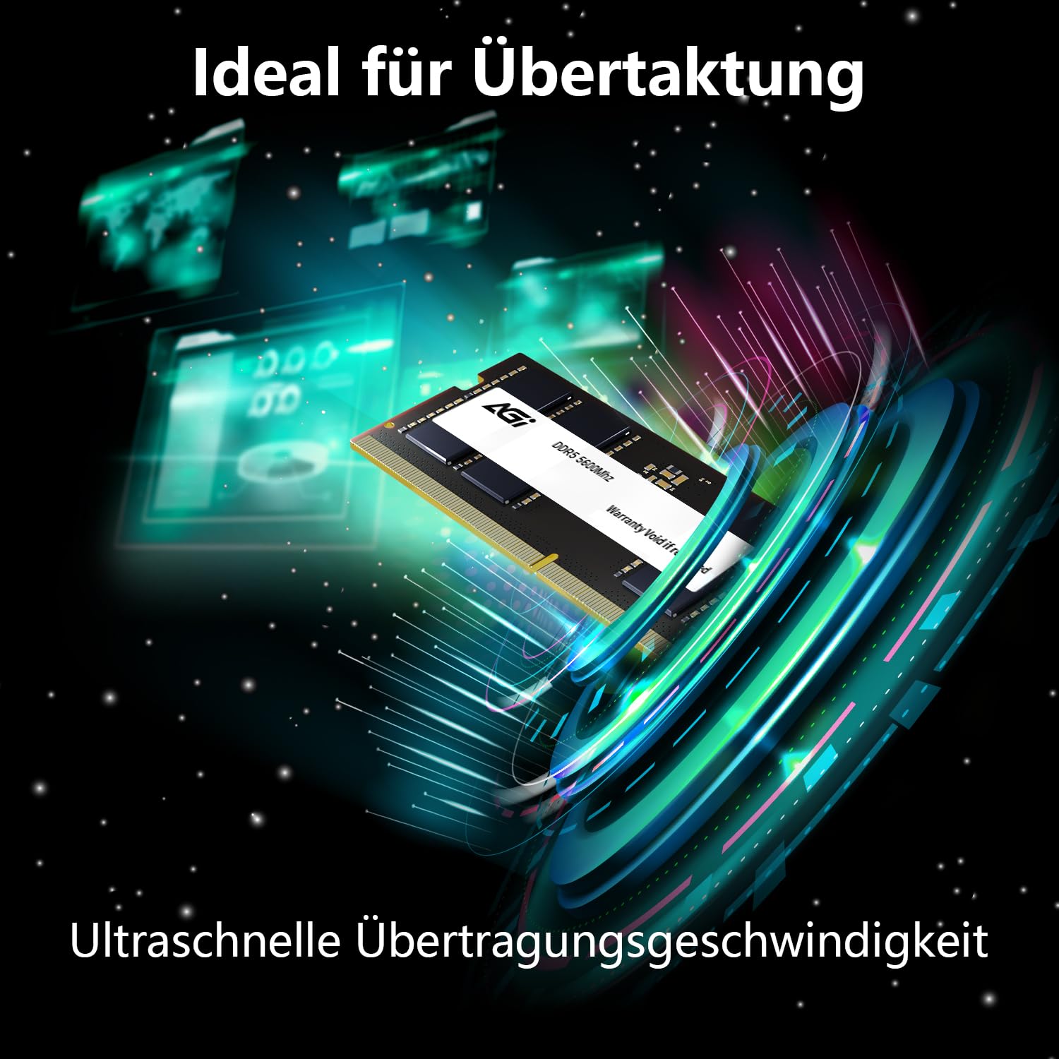 AGI SD238 16GB DDR5 RAM SODIMM 5600MHz Arbeitsspeicher Fuer Laptop | Latenz CL46, Hochleistungs-Speichermodul optimal kompatibel mit modernen Laptops, Notebooks und Mini-PC