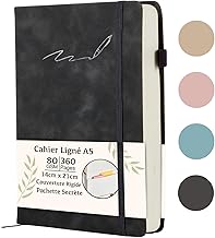 Black Adult Diary, Notebook, A5 Lined Notebook, 360 Pages Notebook, Aesthetic Writing Book, School Diary, A5 Notebook, Writing Book