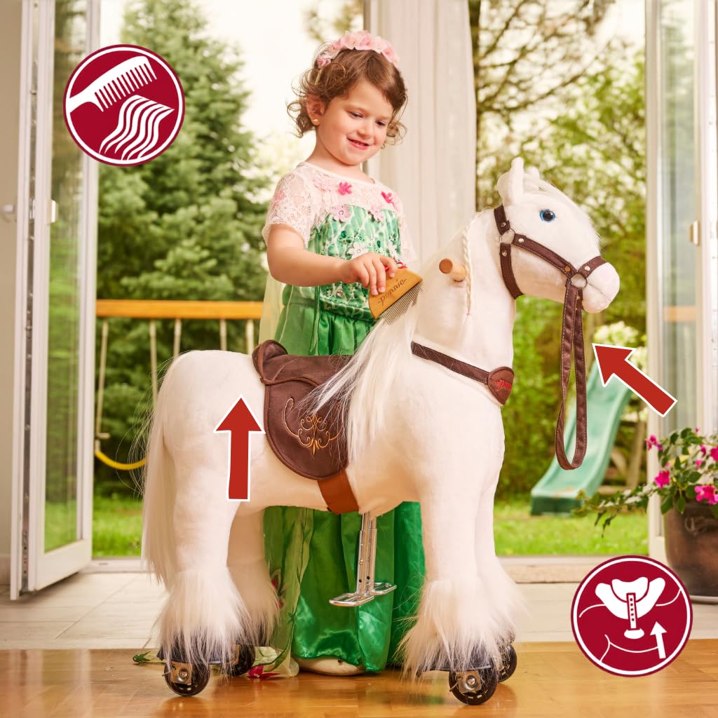 PONNIE Ponnie Tiara S koń jeździecki z różowym siodełkiem