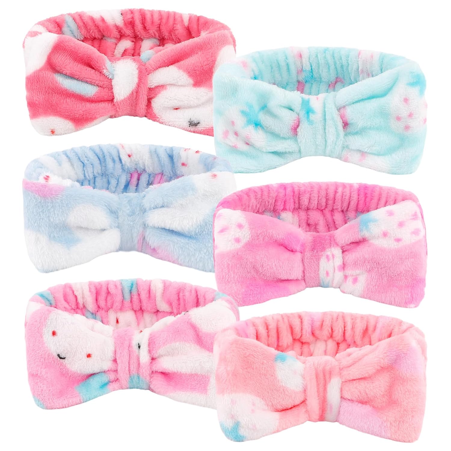 Ondder 6 Pcs Spa Headband Makeup Headband Skincare