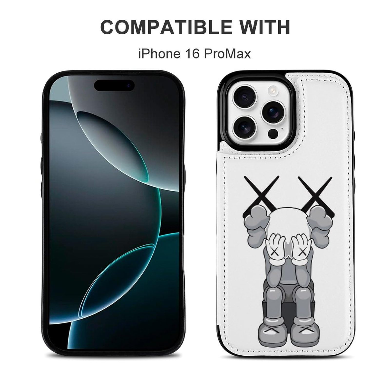 Amazon.co.jp: iPhone16 Pro Max ケース KAWS カウズ 手帳型