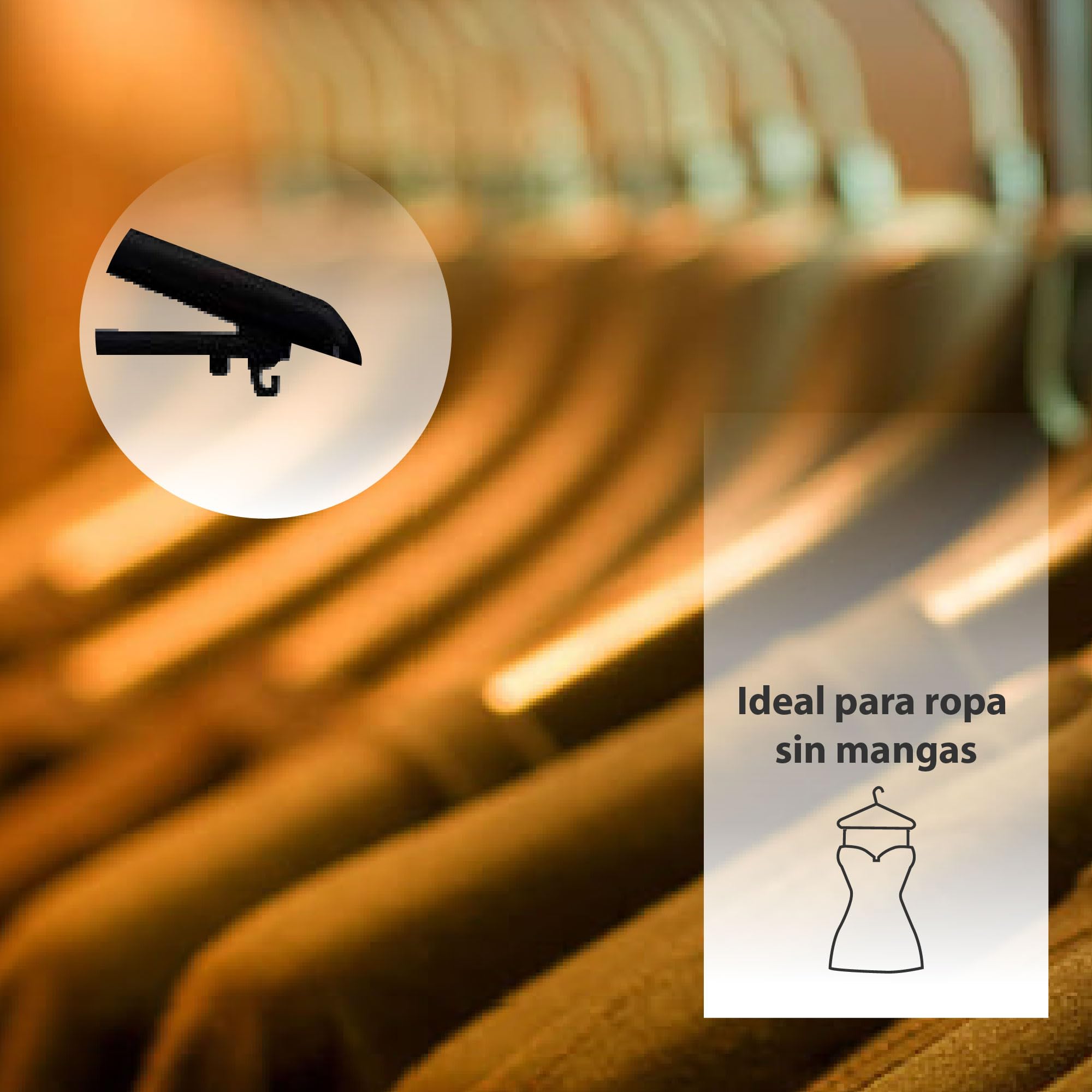 Pack de 10 Perchas de Plástico Negro con Antirrobo - Seguridad y Organización para tu Armario, Durabilidad Garantizada