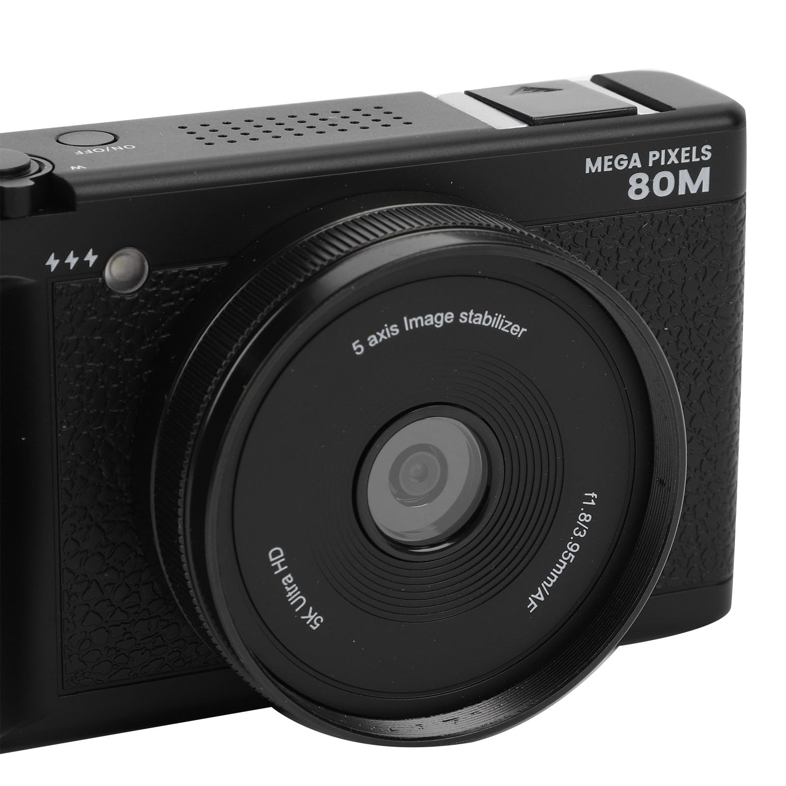 GOWENIC Camera Digitale, 80 MP, 5K, modalità di Ripresa Versatili, con Schermo Ultra HD da 2,8 Pollici, per Vlog, Brevi Video o Documentari Quotidiani (BLACK)