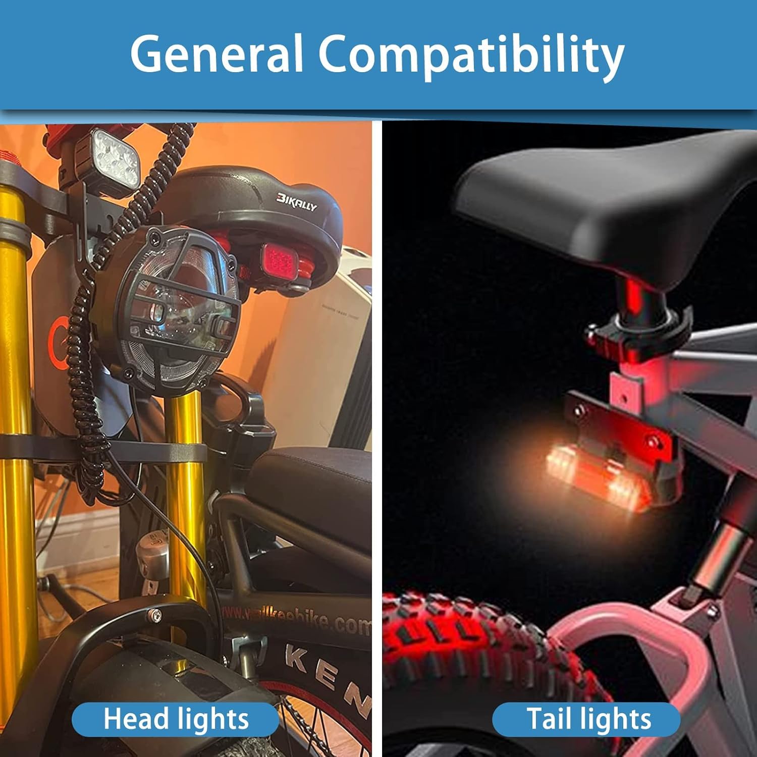 RUNCCI-YUN 2 szt. Rozdzielacz Ebike, 2-pinowe złącze Ebike, kabel żeński i męski 1 do 2 wodoodporne złącze 2-pinowe do ebików, czujnika przekładni i hamulca konwersji